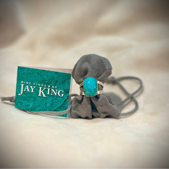 Turquoise Stone Silver Ring - Picture 3 of 11